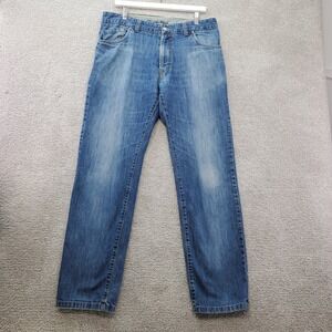 Emidio Tucci Jeans Mens Size 34/32 Blue Straight Leg 100% Cotton‎ Denim